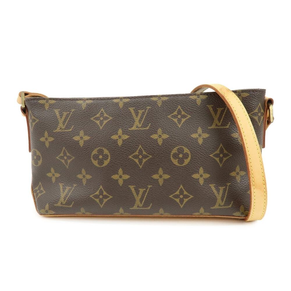 Louis Vuitton Monogram Trotteur Shoulder Bag Brown